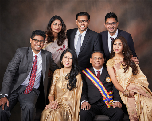 Datuk R. Ravendren's Family